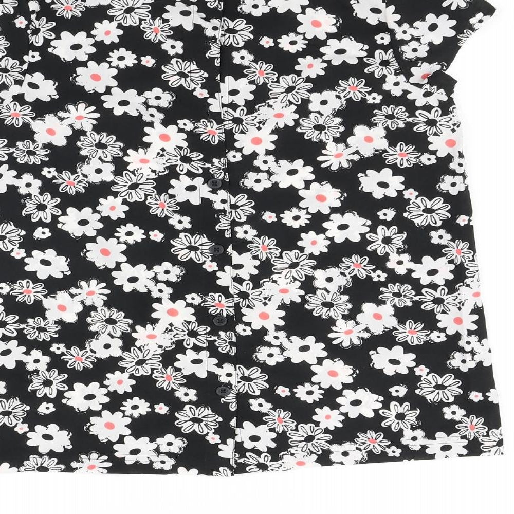 Marks & Spencer Girls Multicoloured Floral Basic T-Shirt Size 10-11 Years