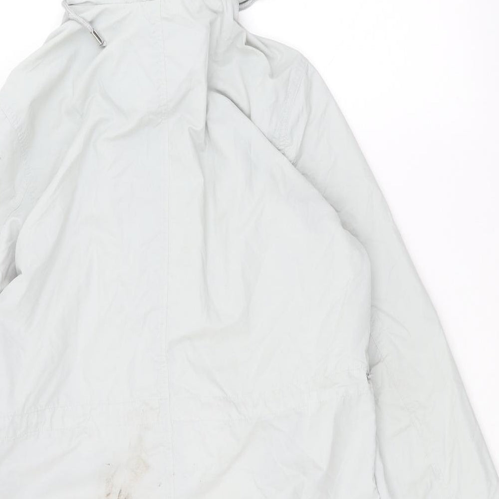 TU Womens Blue Parka Coat Size 10