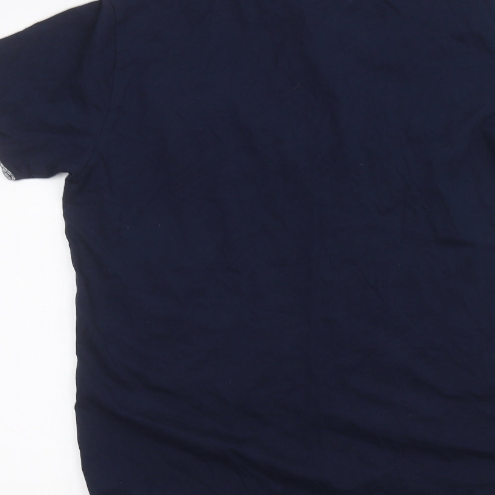 awc85 Mens Blue Polo Size M