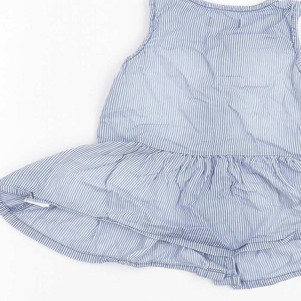 NEXT Baby Blue Striped A-Line Size 6-9 Months