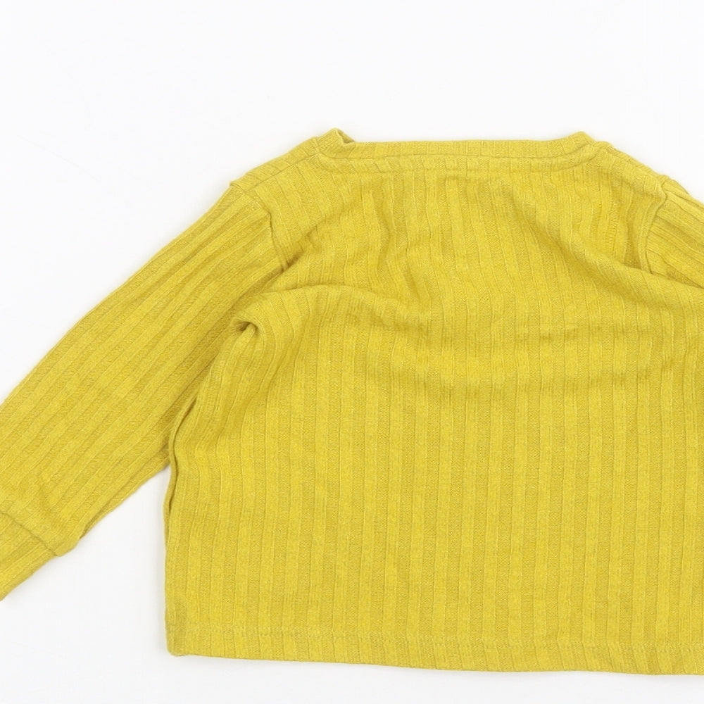 NEXT Baby Yellow Pullover Jumper Size 6-9 Months