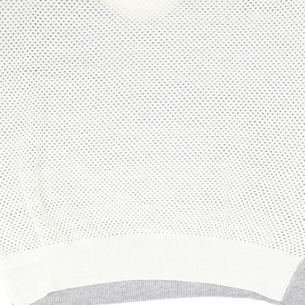 Topshop Womens Grey Knit Basic Blouse Size 10