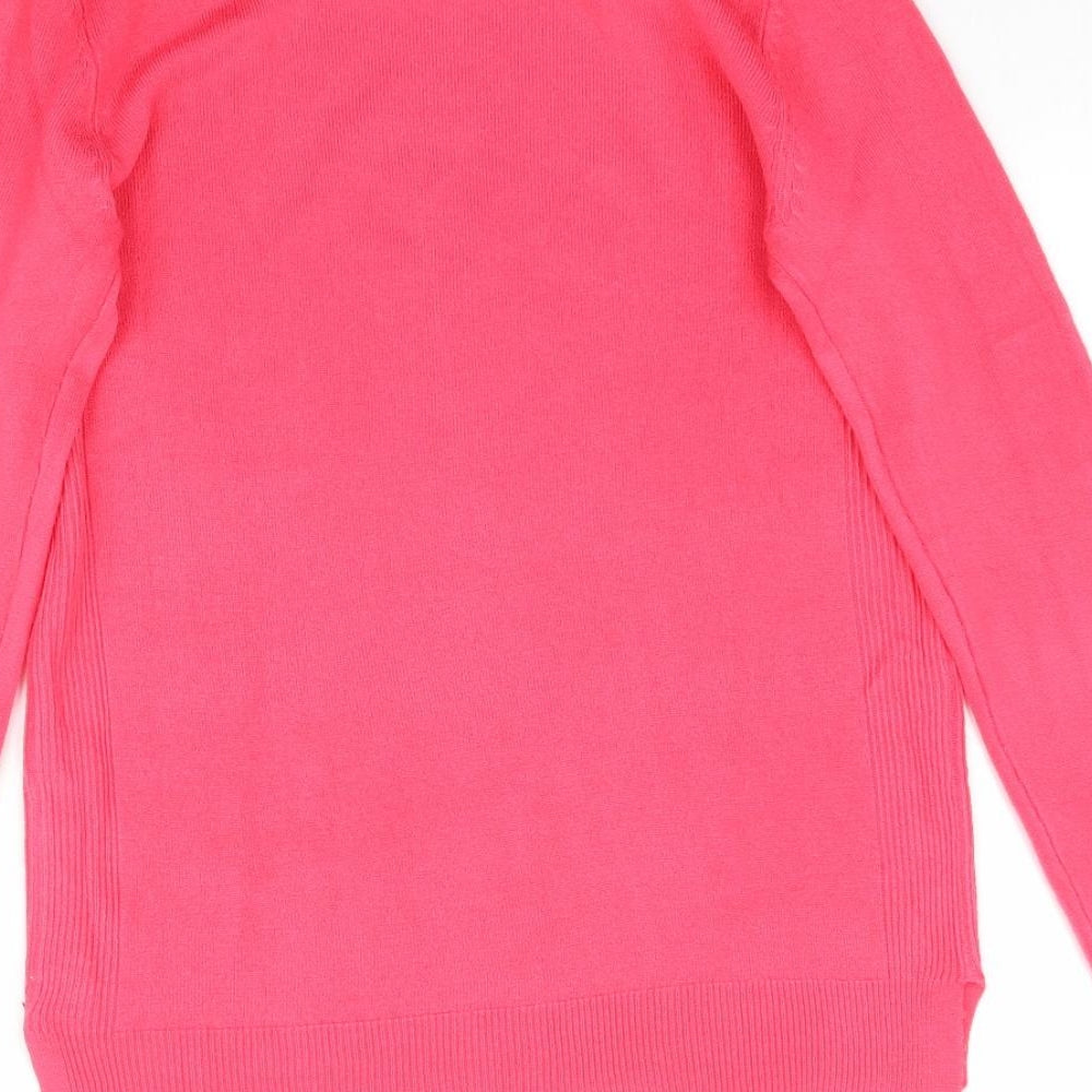Atmosphere Womens Pink Knit Pullover Jumper Size 4