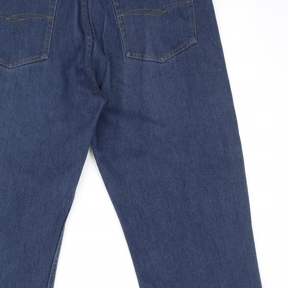 Pride & Soul Womens Blue Denim Straight Jeans Size 38 in L22 in