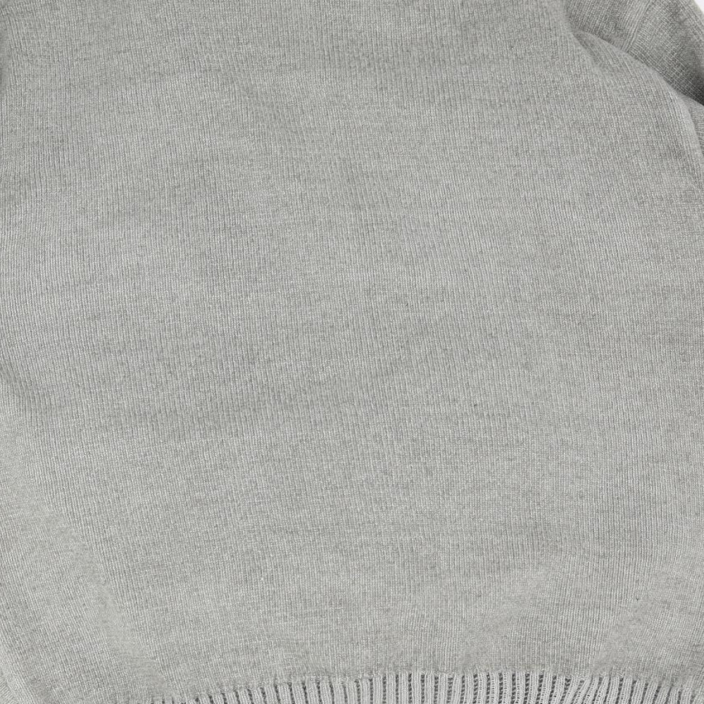 Charles Norton Womens Grey Knit Cardigan Jumper Size L