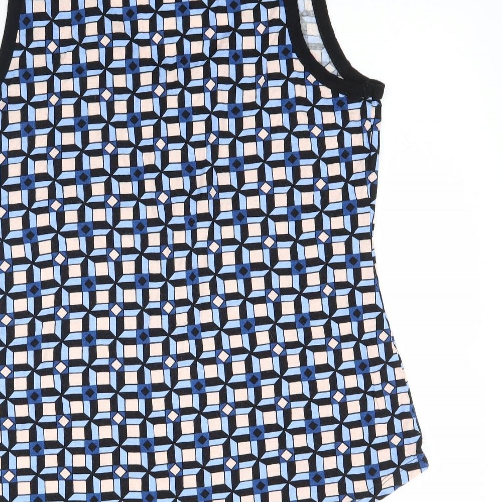 Dorothy Perkins Womens Multicoloured Geometric Basic Tank Size 14