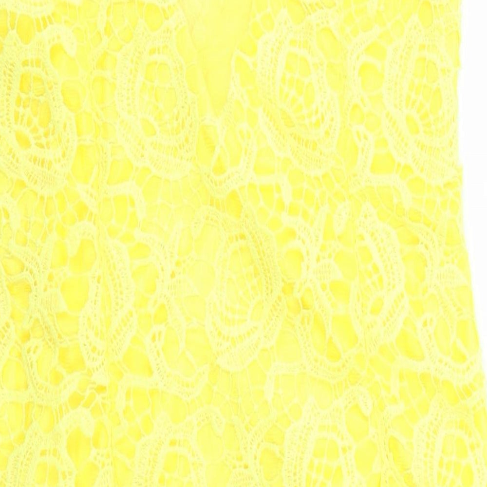 CELIE Womens Yellow Mini Size XL
