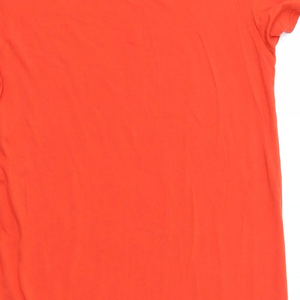 Preworn Womens Orange T-Shirt Dress Size 4