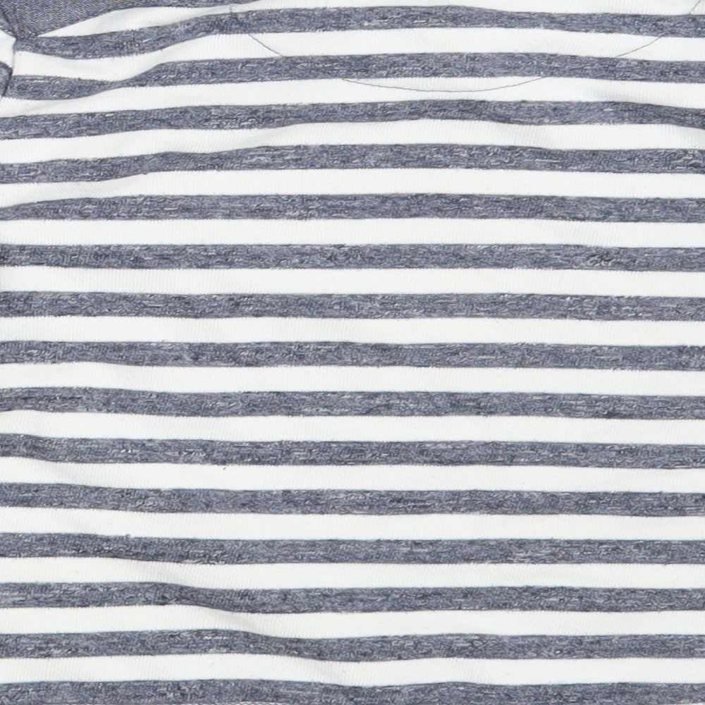 Rebel Boys White Striped Pullover Sweatshirt Size 6-7 Years