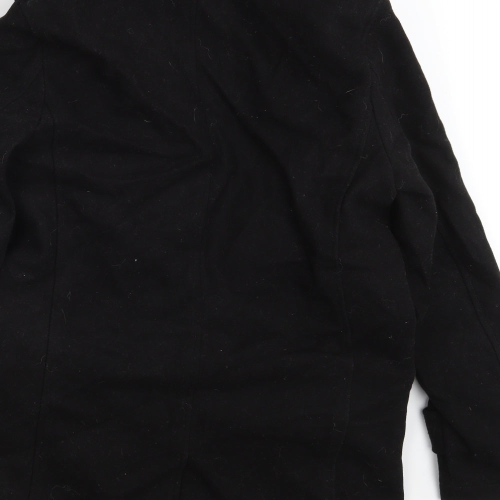 Cedarwood State Womens Black Overcoat Coat Size XS