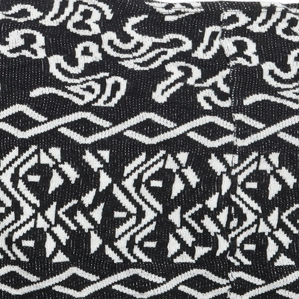 tOPSH Womens Black Argyle/Diamond Pullover Jumper Size 8