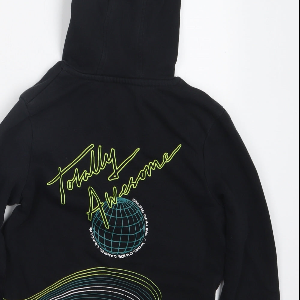 George Boys Black Pullover Hoodie Size 7-8 Years