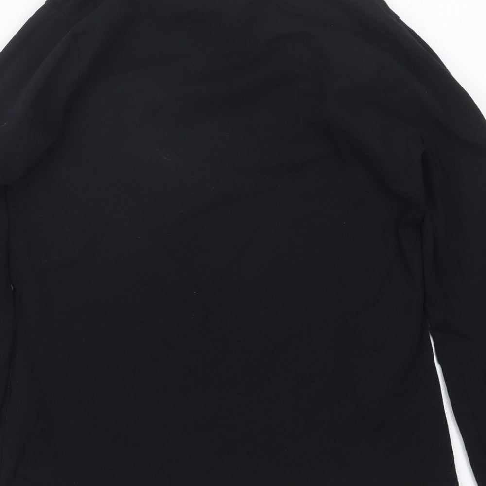 George Girls Black Geometric Top Pyjama Top Size 11-12 Years