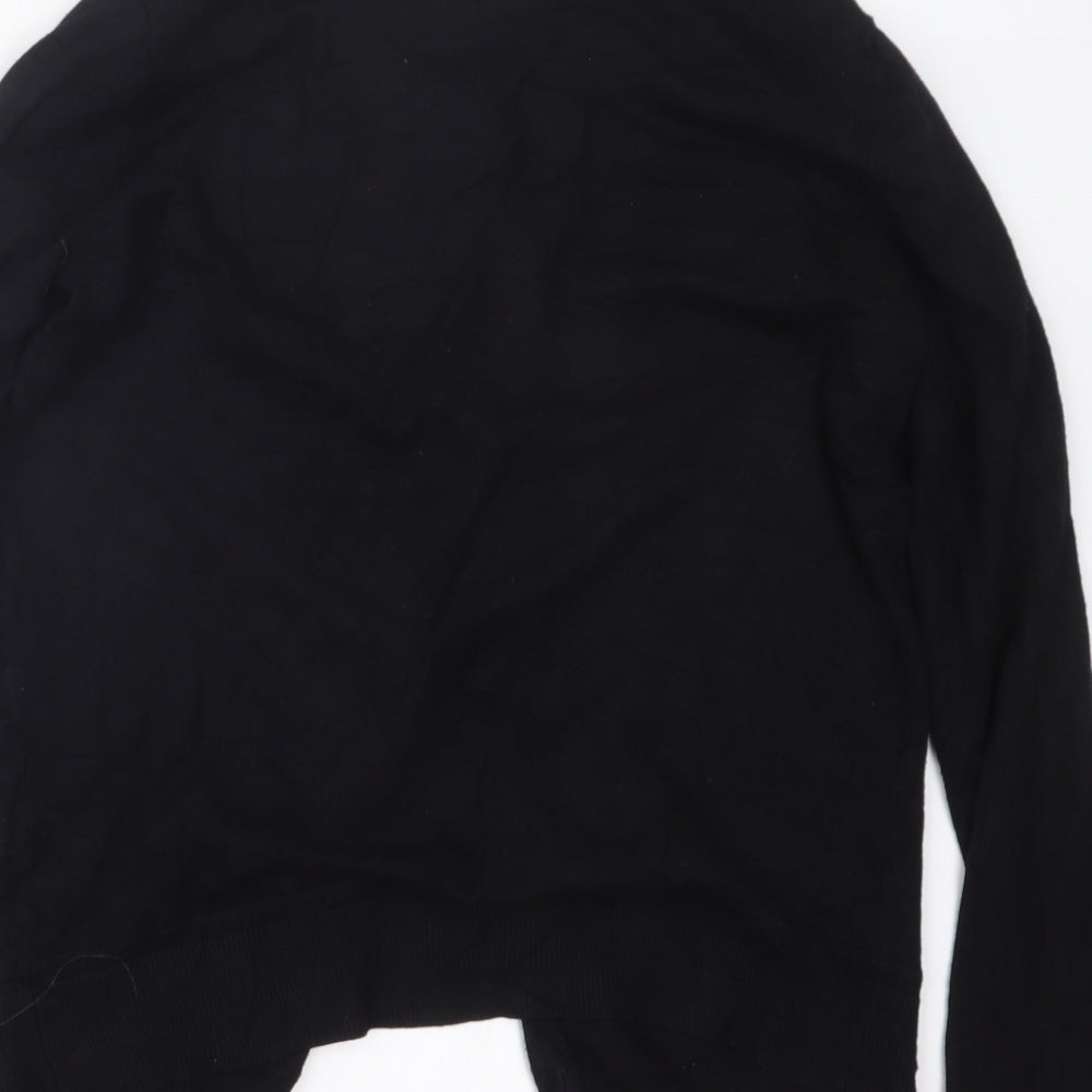 TU Womens Black Knit Cape Jumper Size 10