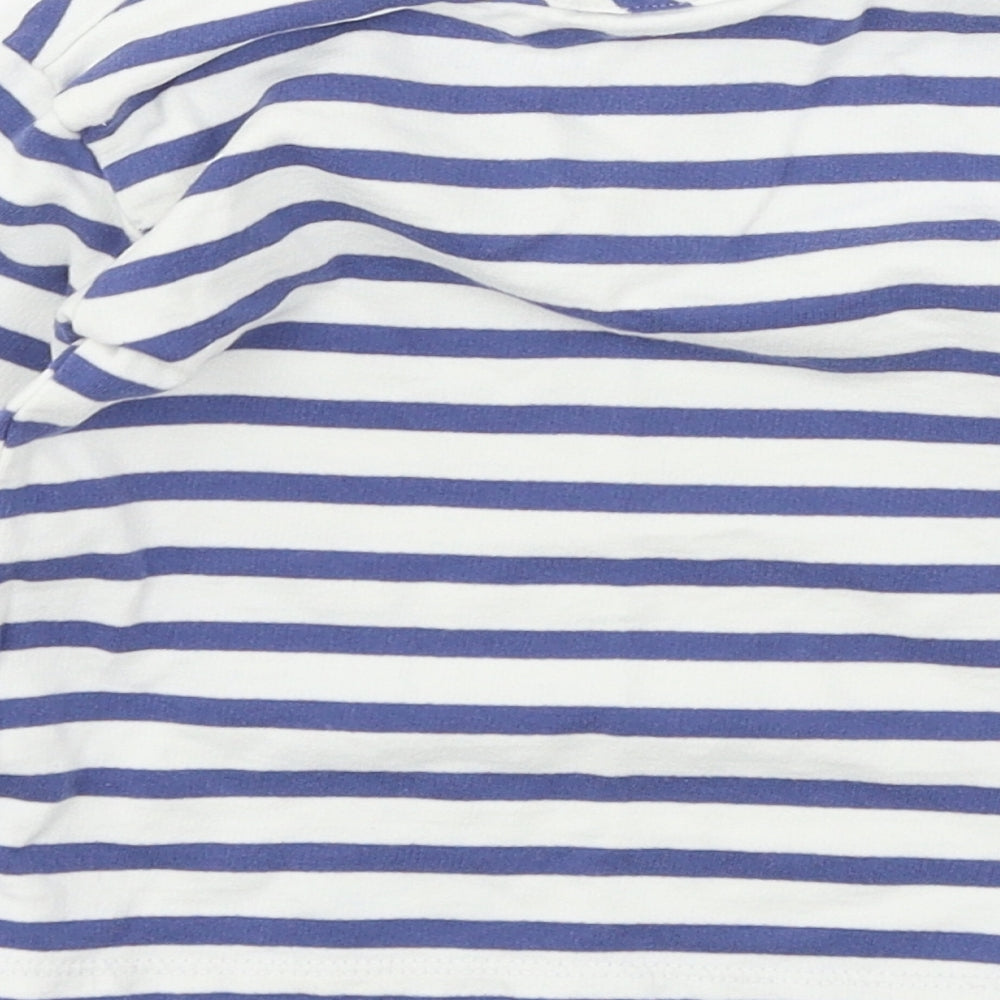 Bopster & Mimi Boys Blue Striped Jersey Basic T-Shirt Size 2 Years
