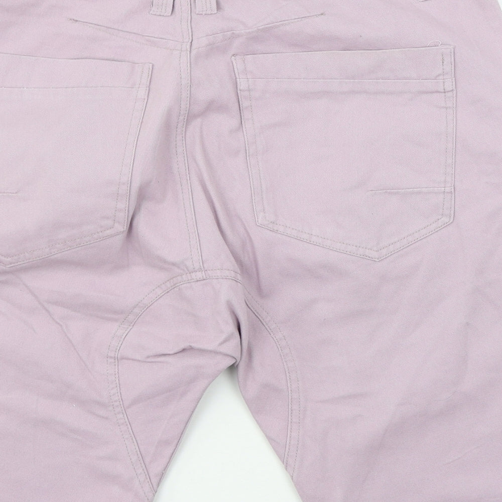 D-Struct Womens Purple Denim Chino Shorts Size 34 in