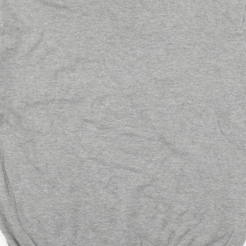 Swade Mens Grey Knit Pullover Jumper Size L