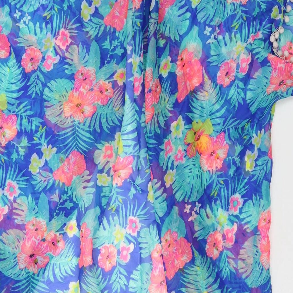 Atmosphere Womens Multicoloured Geometric Chiffon Jacket Size L