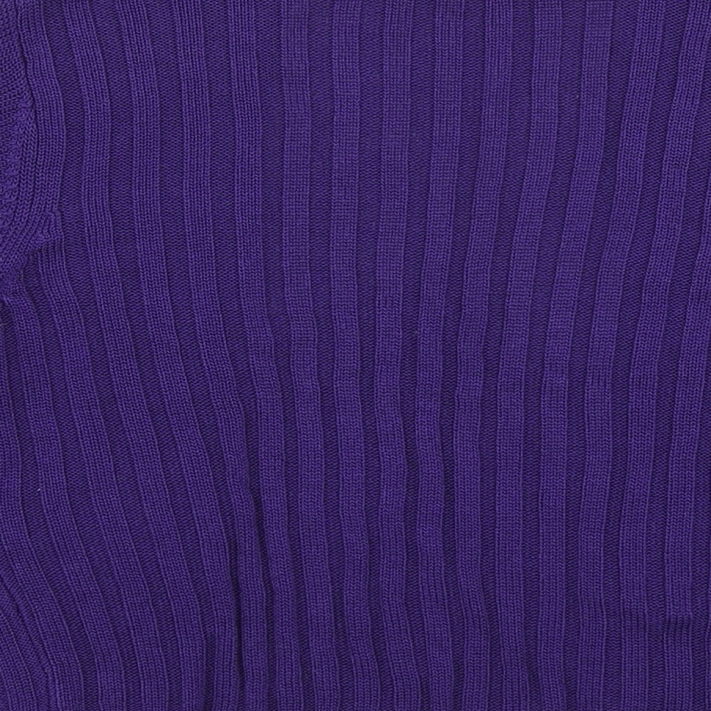 Precis Womens Purple Knit Cardigan Jumper Size S