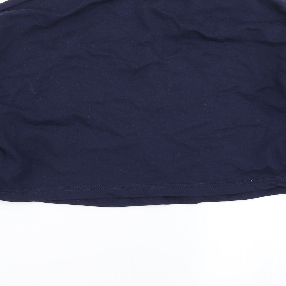 Missguided Womens Blue Pullover Sweatshirt Size 8 - Cropped