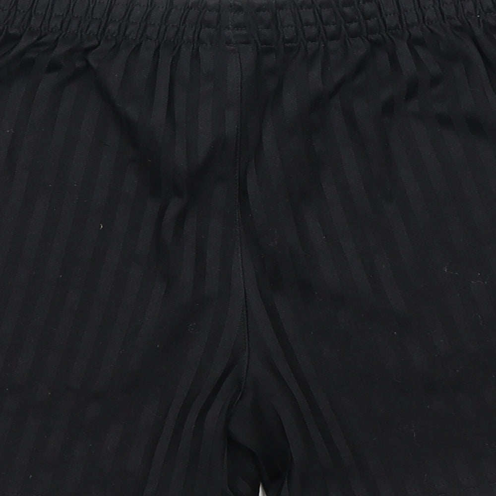 George Boys Black Striped Sweat Shorts Size 9-10 Years
