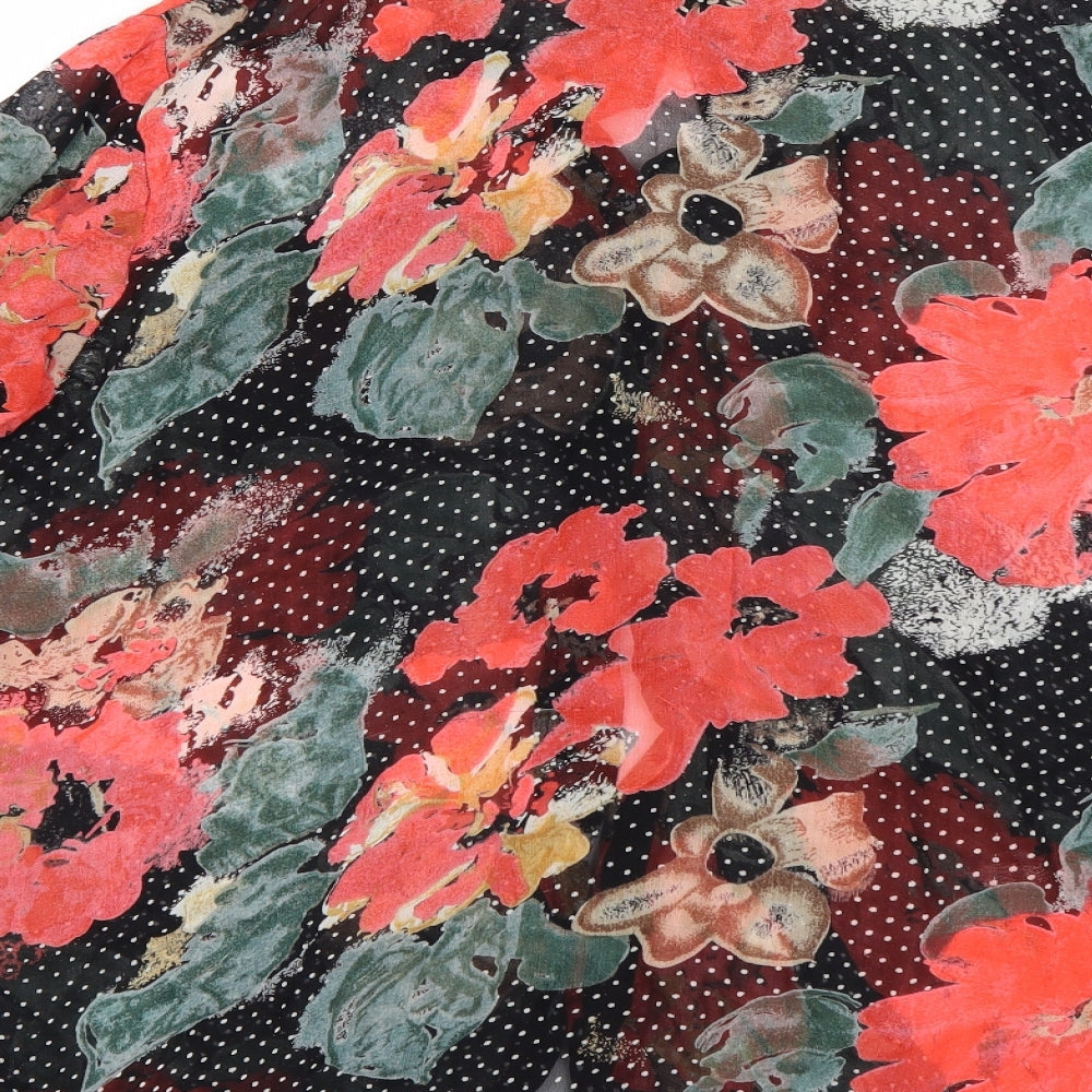 Scapetti Womens Multicoloured Floral Basic Button-Up Size XL