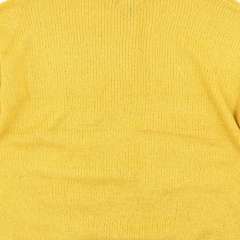 New Look Womens Yellow Pullover Jumper Size L