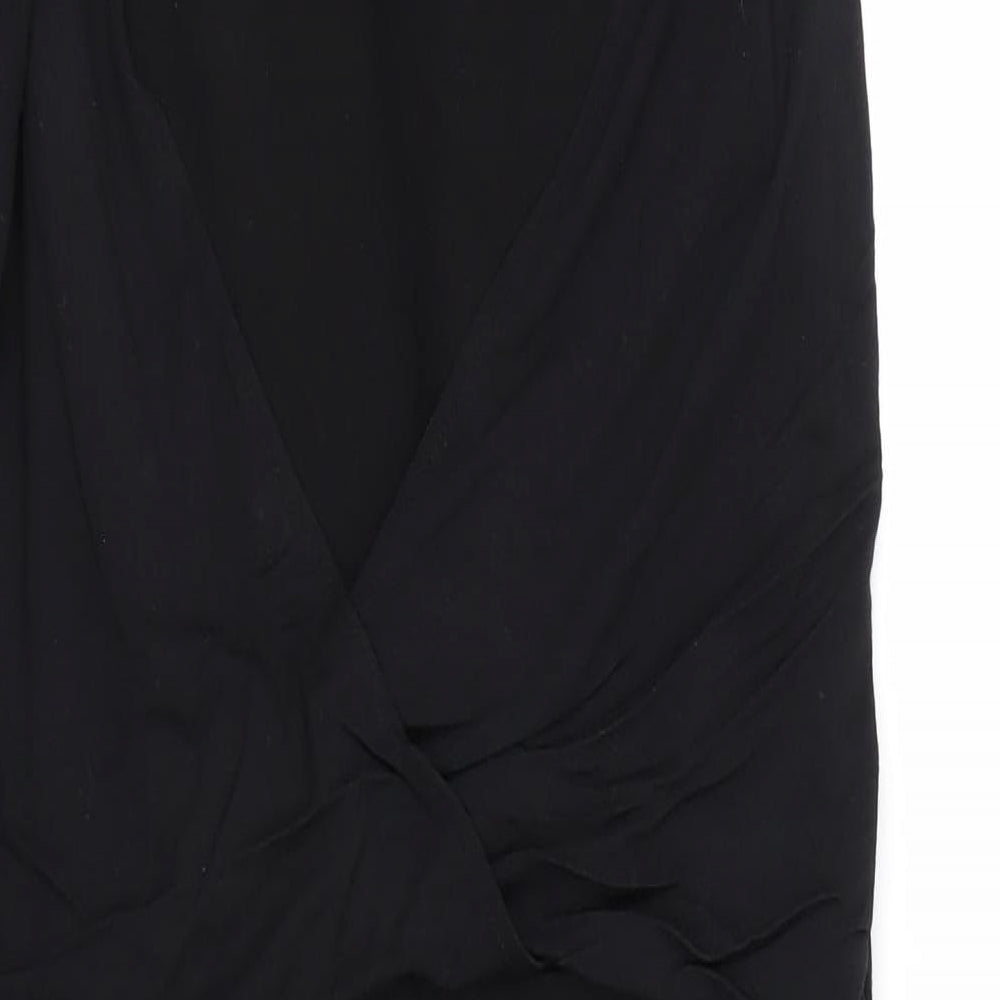 Reserved Womens Black Wrap Dress Size L