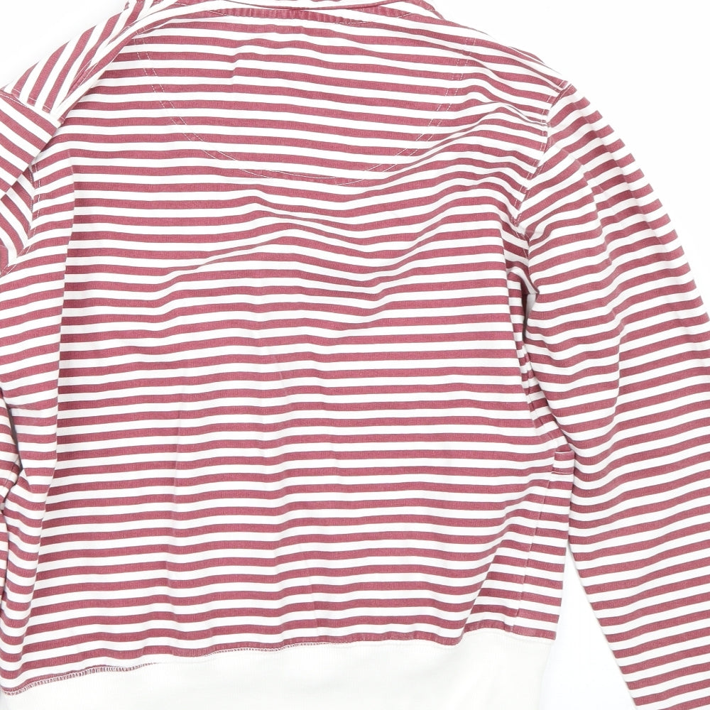 Original Essentials Womens Red Striped Pullover Jumper Size S
