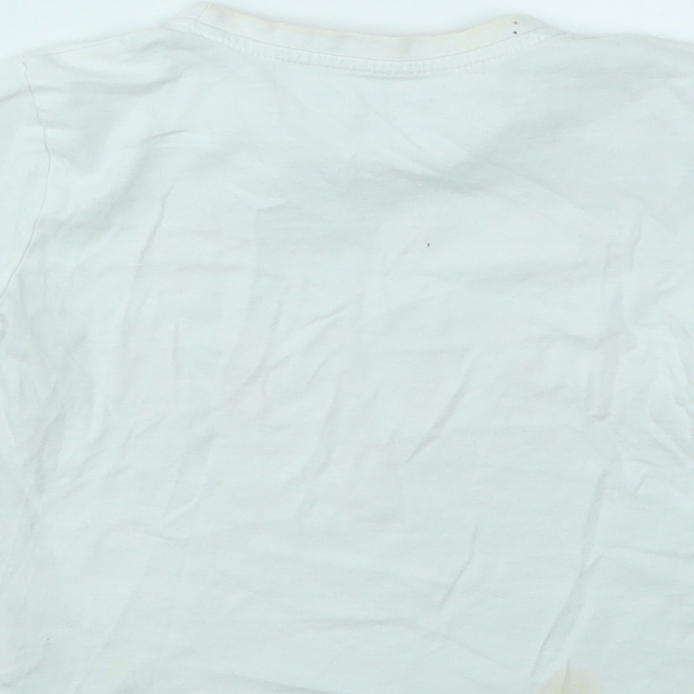 Primark Boys White Basic T-Shirt Size 3-4 Years