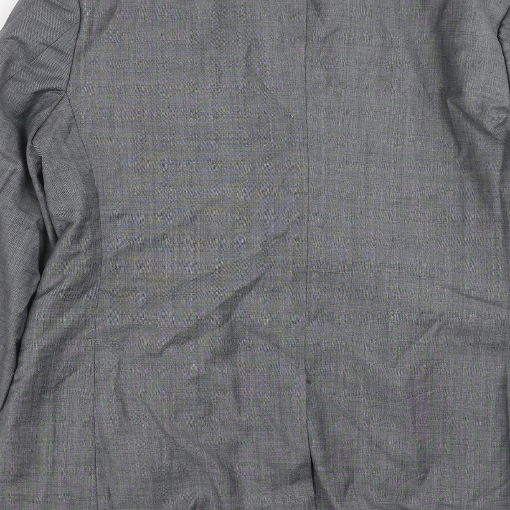 Preworn Mens Grey Jacket Suit Jacket Size 40