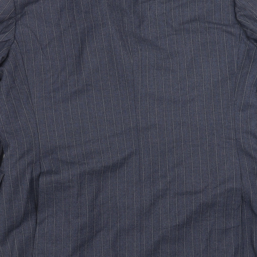Odermark Mens Blue Striped Jacket Suit Jacket Size 44