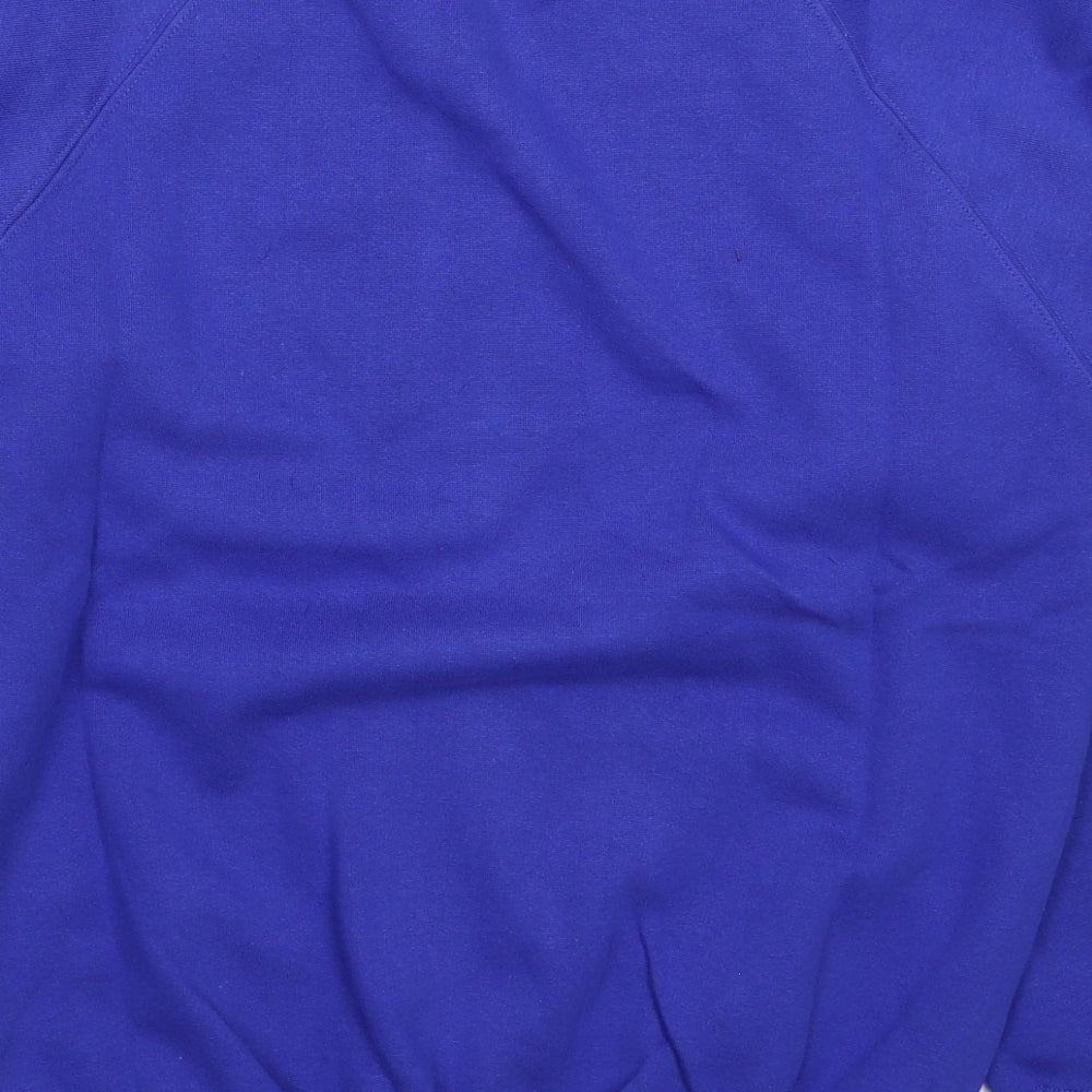 Kustom Kit Mens Blue Pullover Sweatshirt Size S