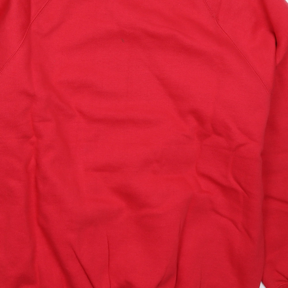 Kustom Kit Mens Red Pullover Sweatshirt Size S