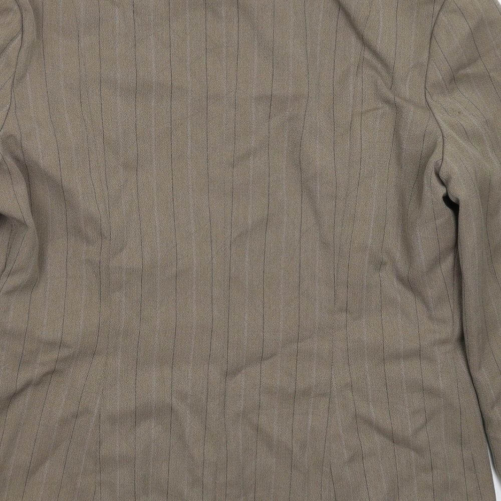 Definitions Womens Grey Striped Jacket Blazer Size 16