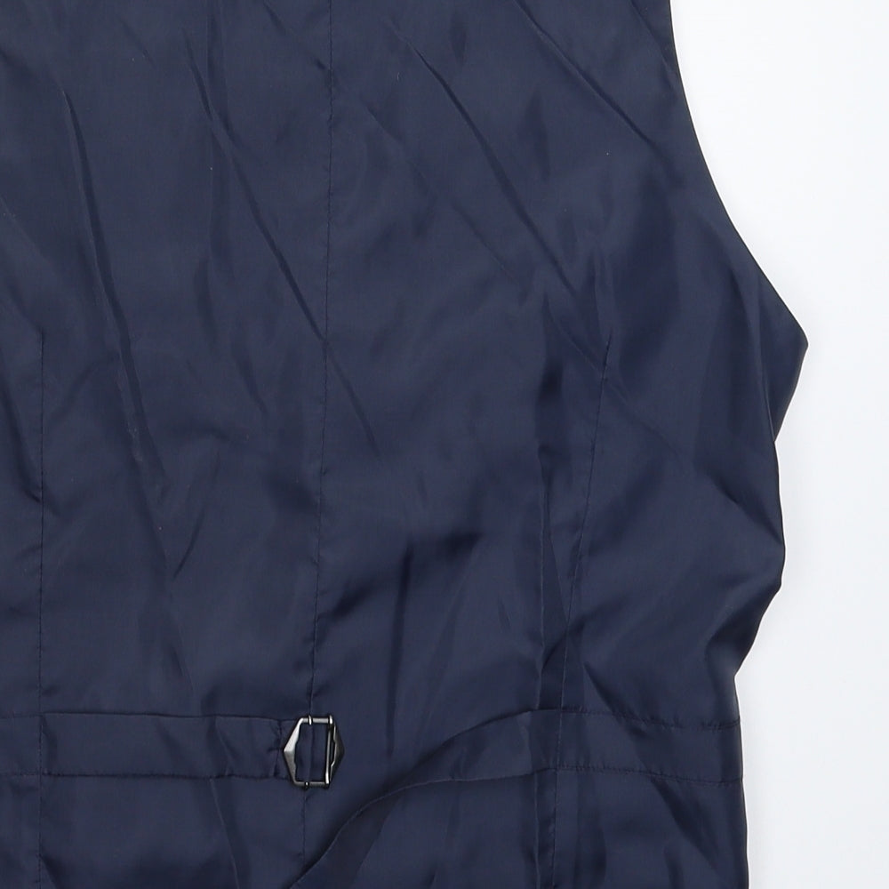 Marks & Spencer Mens Blue Jacket Suit Waistcoat Size S