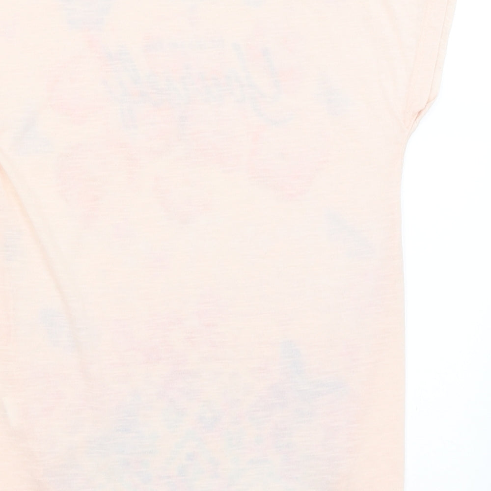 Atmosphere Womens Pink Basic T-Shirt Size 6 - Be Unique Be Yourself