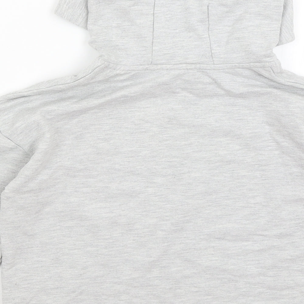George Girls Grey Pullover Hoodie Size 7-8 Years - Gamer Vibes