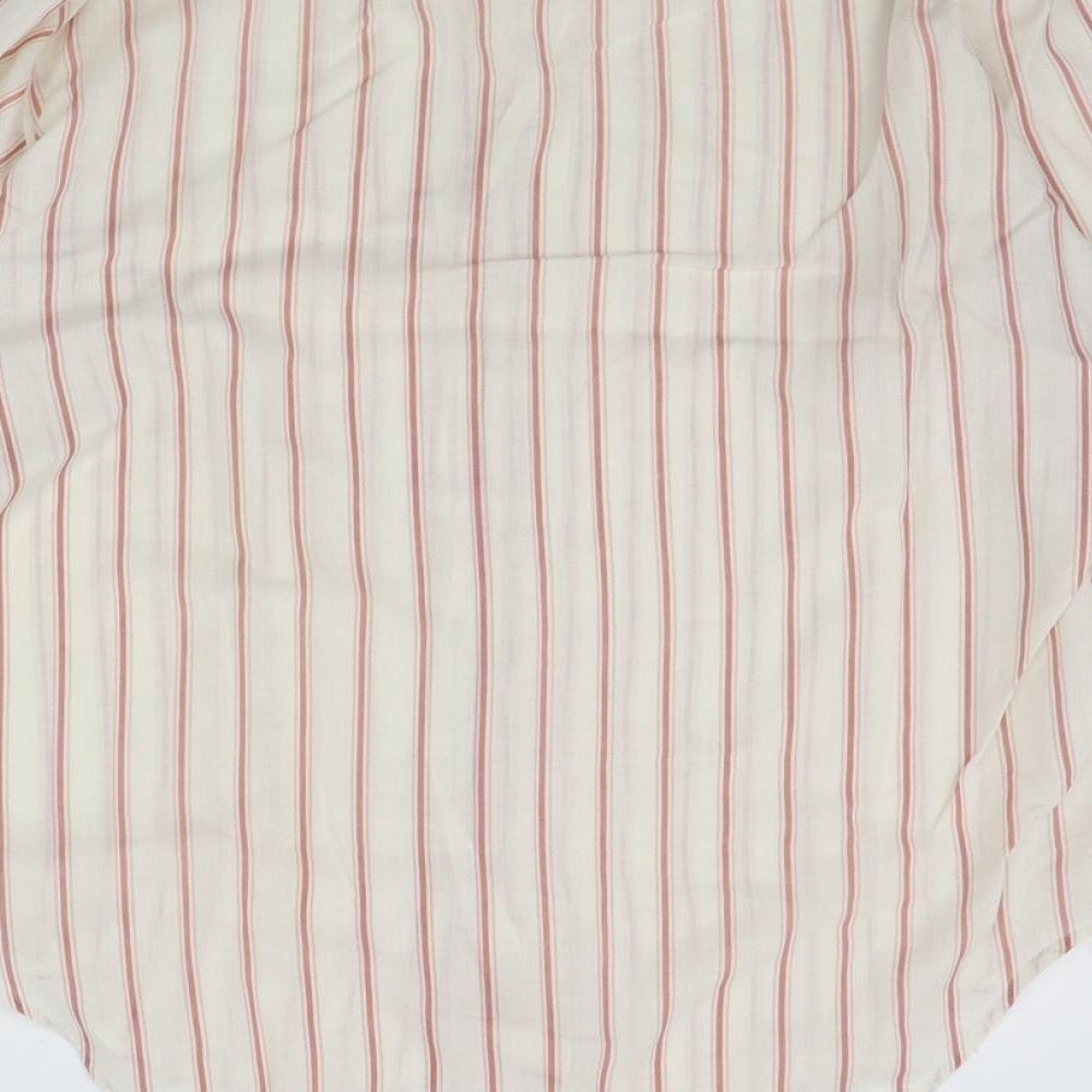 Paladine Mens Beige Polka Dot Button-Up Size 16