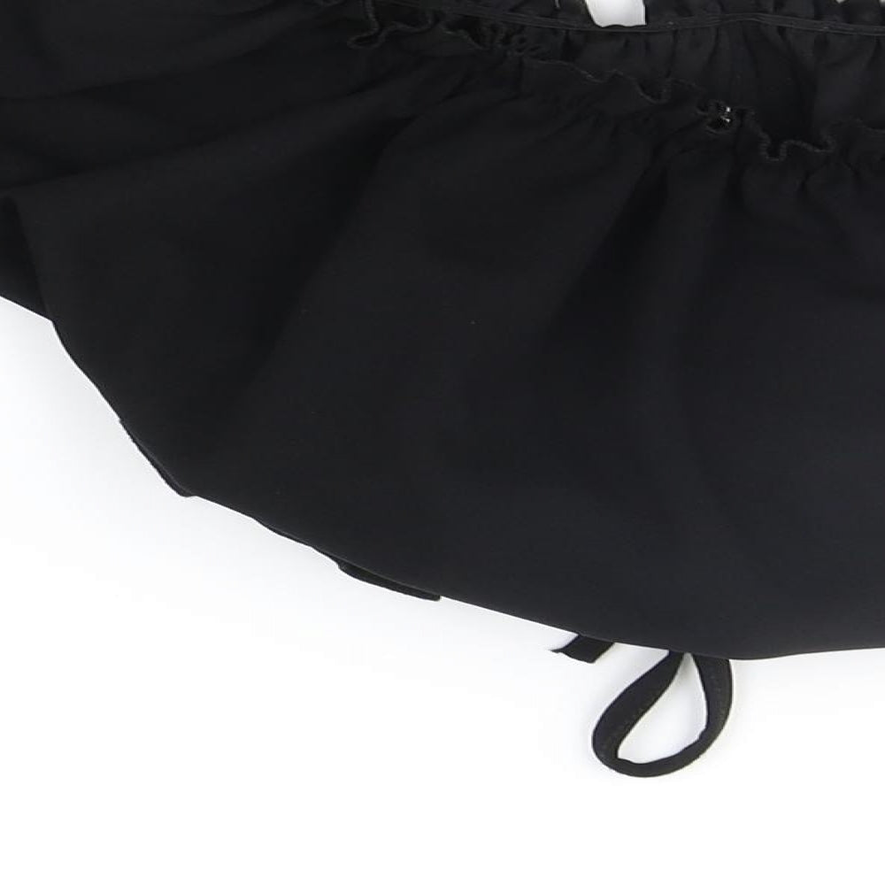 STYLELEISE Womens Black Basic Blouse Size 10