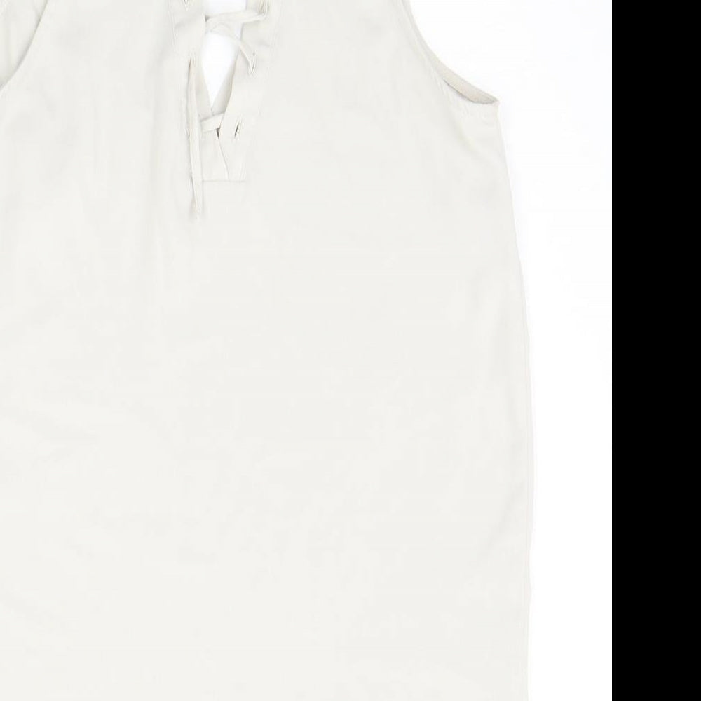 River Island Womens Beige Basic Blouse Size 8