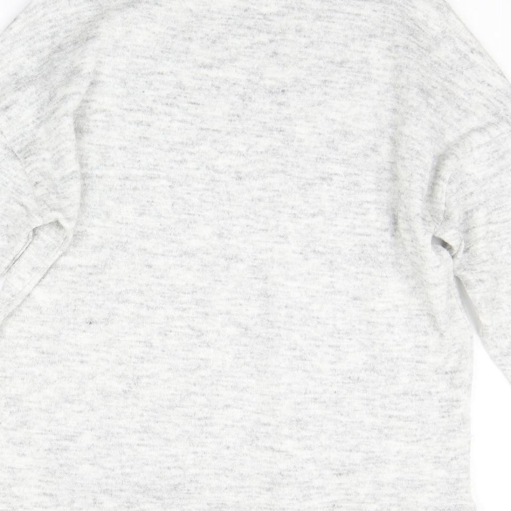 New Look Womens Grey Pullover Jumper Size S