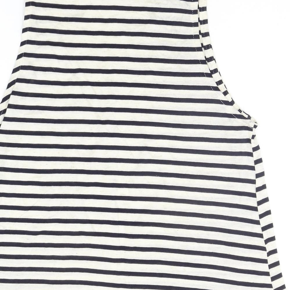Atmosphere Womens Beige Striped Basic Tank Size 8