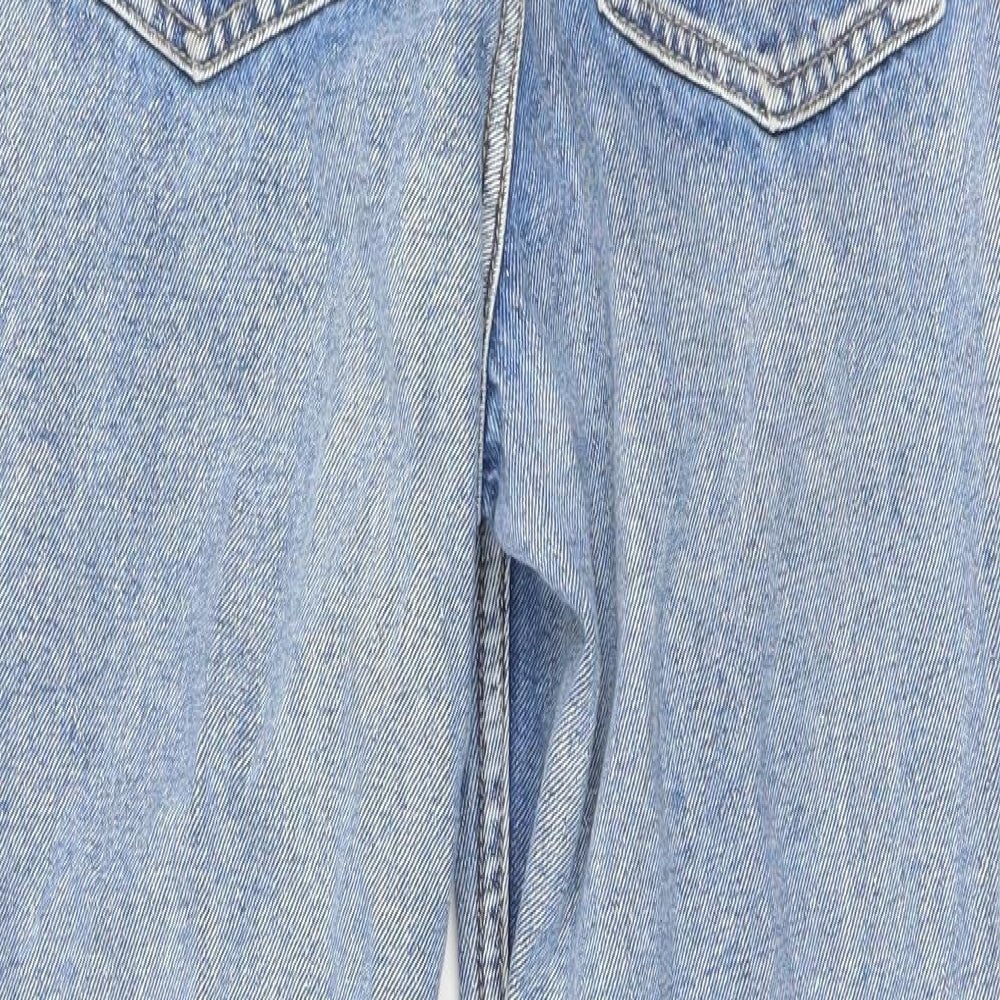 Boohoo Womens Blue Straight Jeans Size 10 L26 in