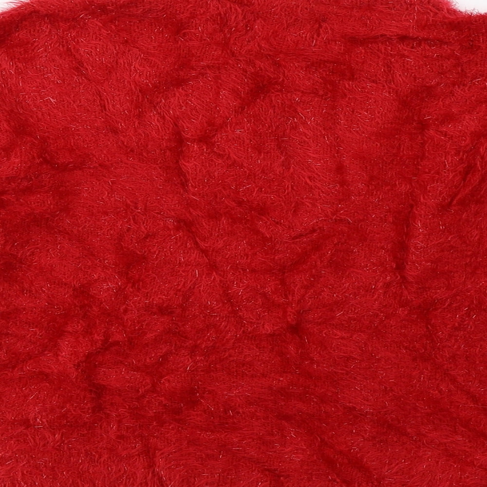 Matalan Womens Red Pullover Sweatshirt Size S - christmas