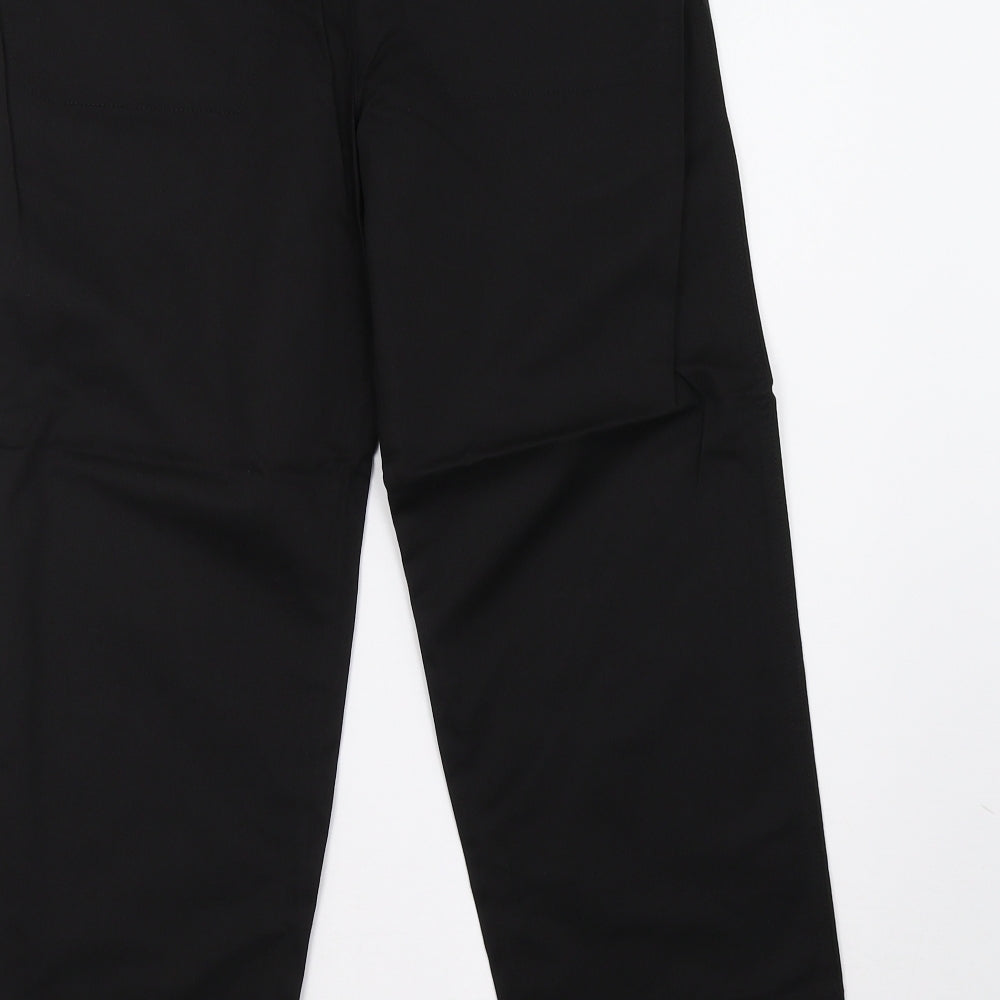 moose Womens Black Trousers Size 12 L26 in