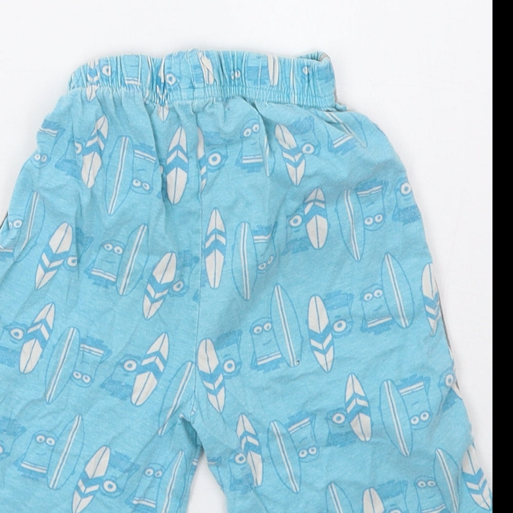 George Boys Blue Polka Dot Sleep Shorts Size 3-4 Years
