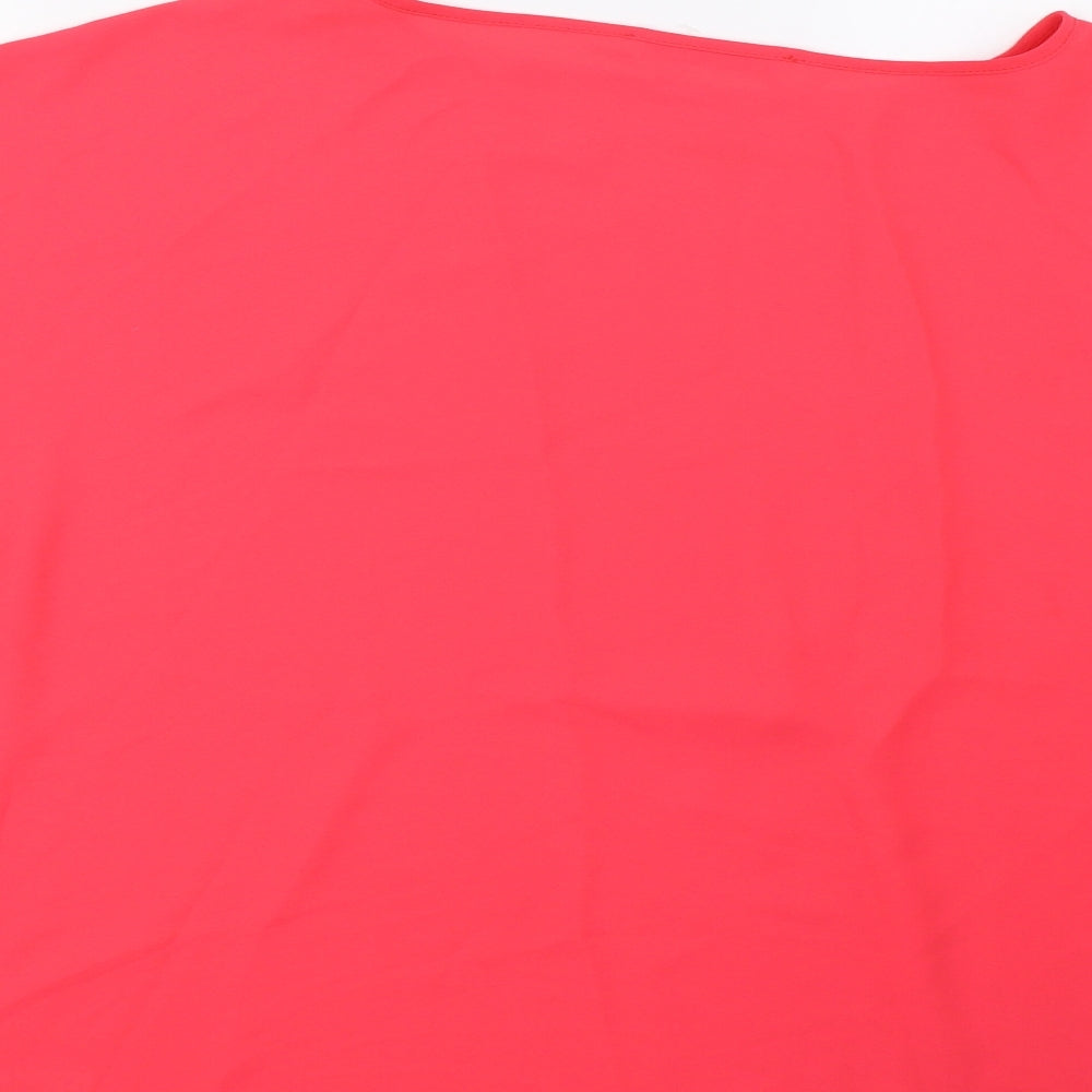 George Womens Pink Basic Blouse Size M
