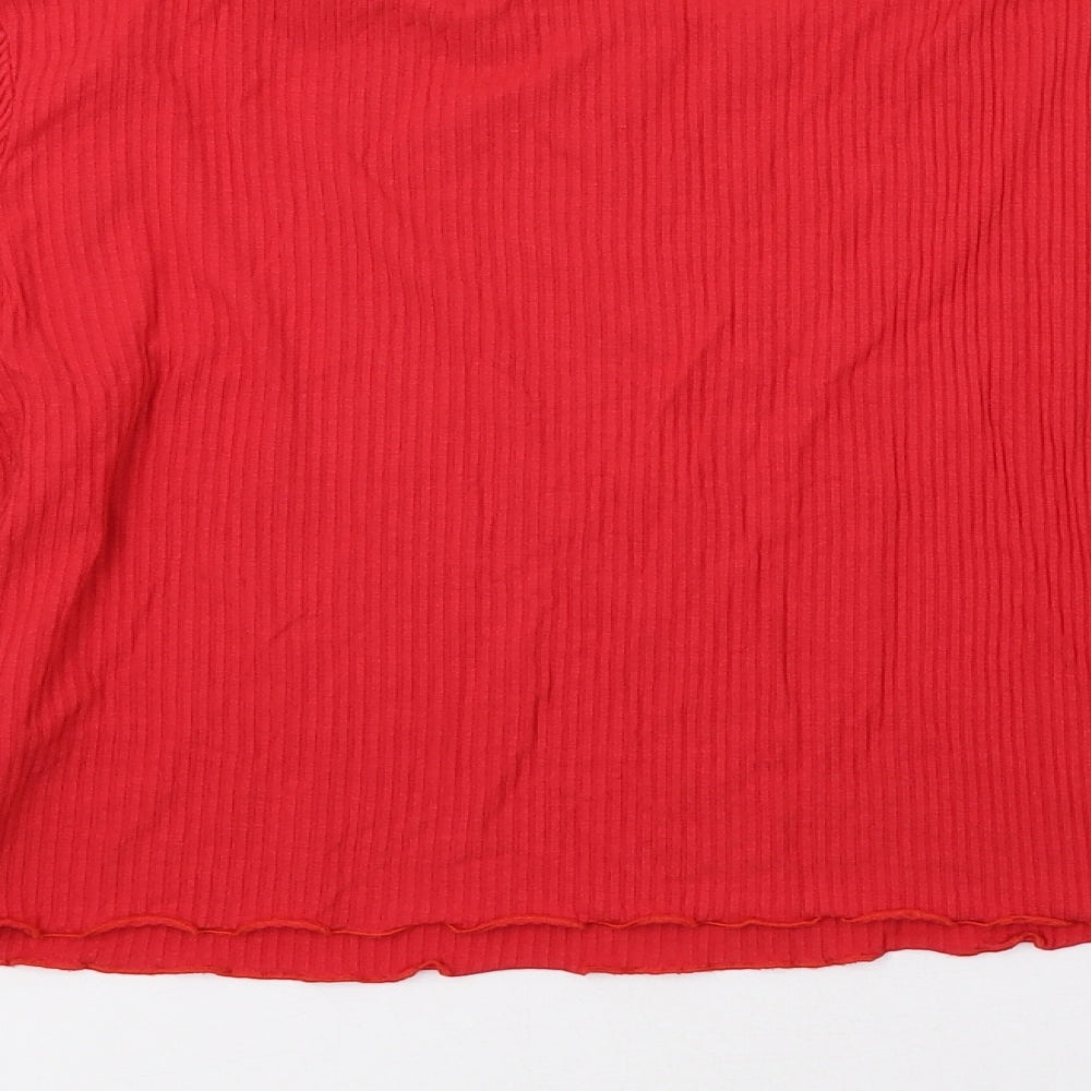 Miss Selfridge Womens Red Pullover Sweatshirt Size 14