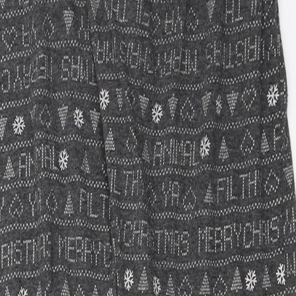 Primark Girls Grey Solid Top Pyjama Pants Size S - Home Alone christmas